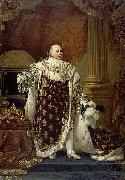 Baron Antoine-Jean Gros Portrait of Louis XVIII in his coronation robes oil painting reproduction